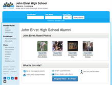 Tablet Screenshot of johnehrethighschool.org